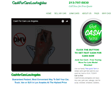 Tablet Screenshot of cashforcarslosangeles.com